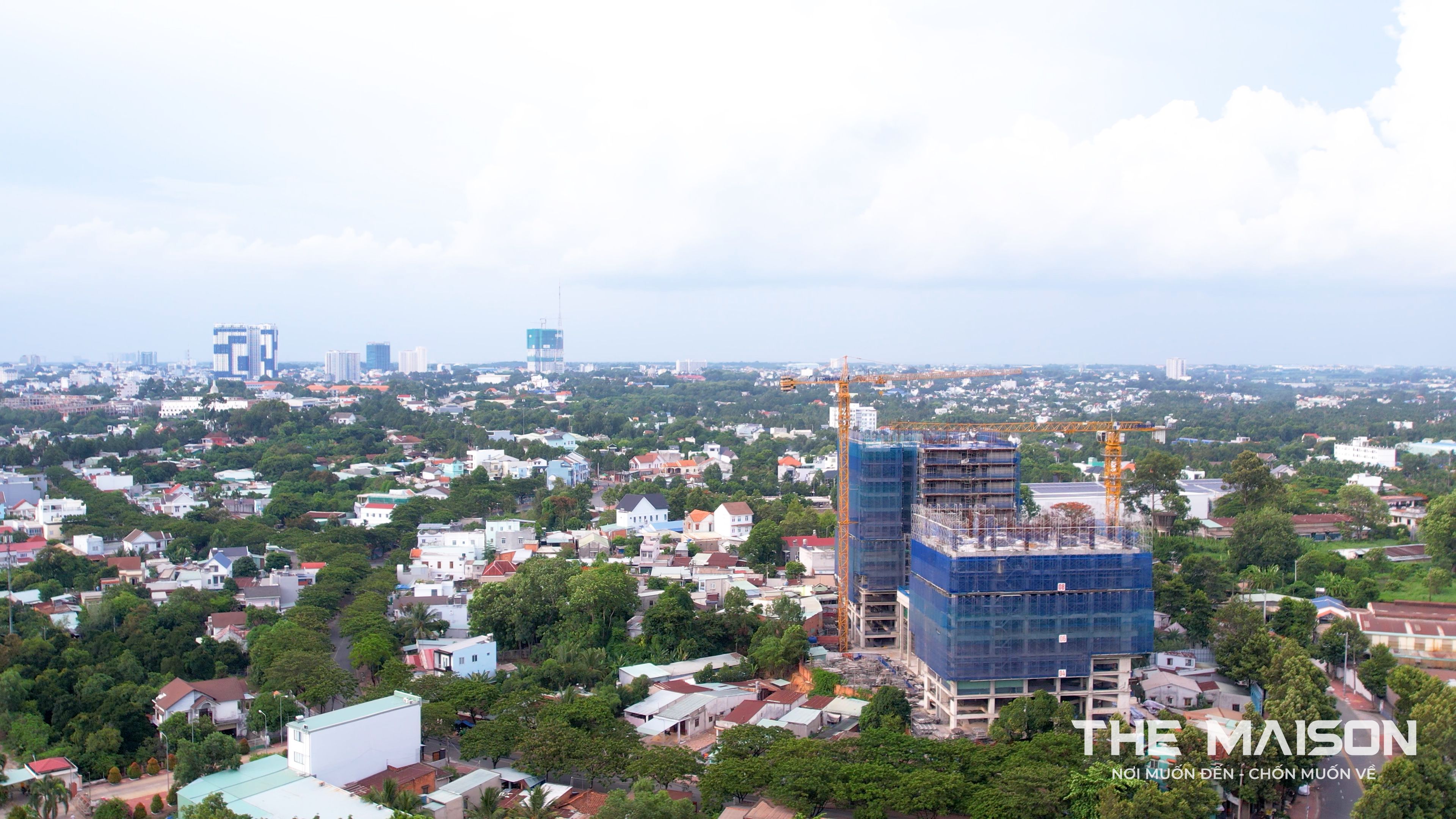 tiến độ thi công the maison